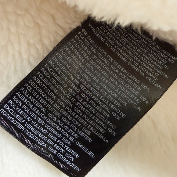 The North Face Shady Glade Parka Shearling Size S Womens White Dune NEW - Picture 10 of 11